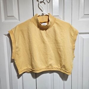 URBAN Outfitters Sun Yellow Crop Top Size Medium